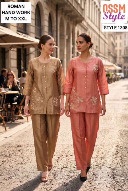 1307 To 1309 By Ossm Style Roman Co Ord Set 